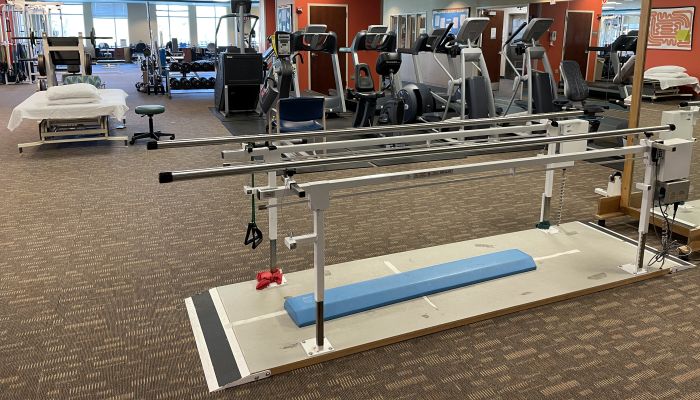 parallel bars for rehab of walking and balance skills